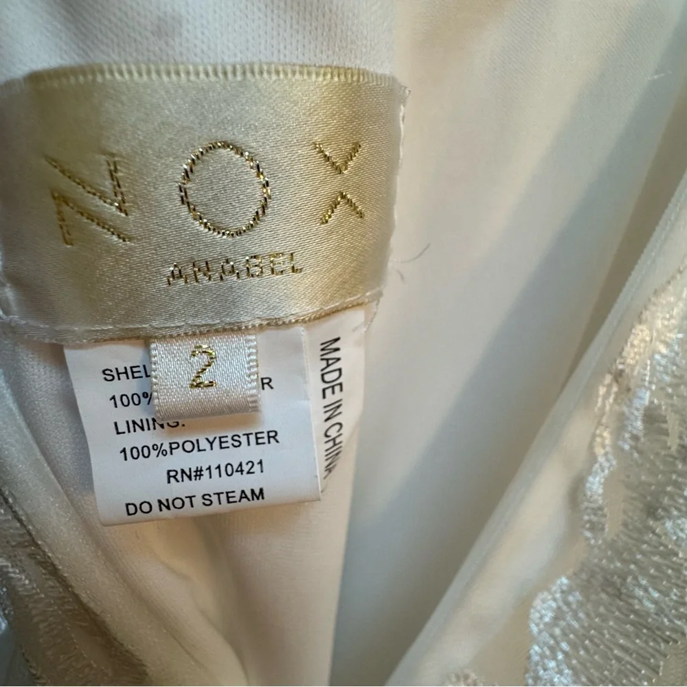 NEW Nox Anabel E442 Embroidered Tulle Wedding Gown Dress - Picture 7 of 11